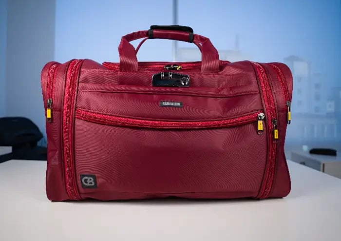 Canvas Family Travel Bag (Maroon)
